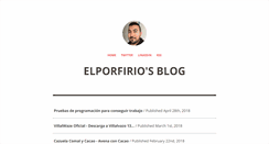 Desktop Screenshot of elporfirio.com