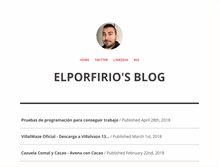 Tablet Screenshot of elporfirio.com